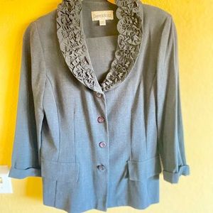 Danny & Nicole suit, color gray, size 10.